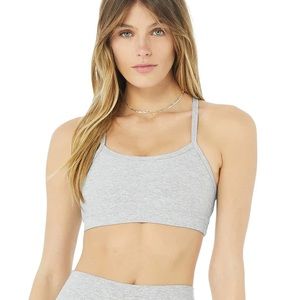 Alo Yoga Gratitude Bra - Zinc Heather